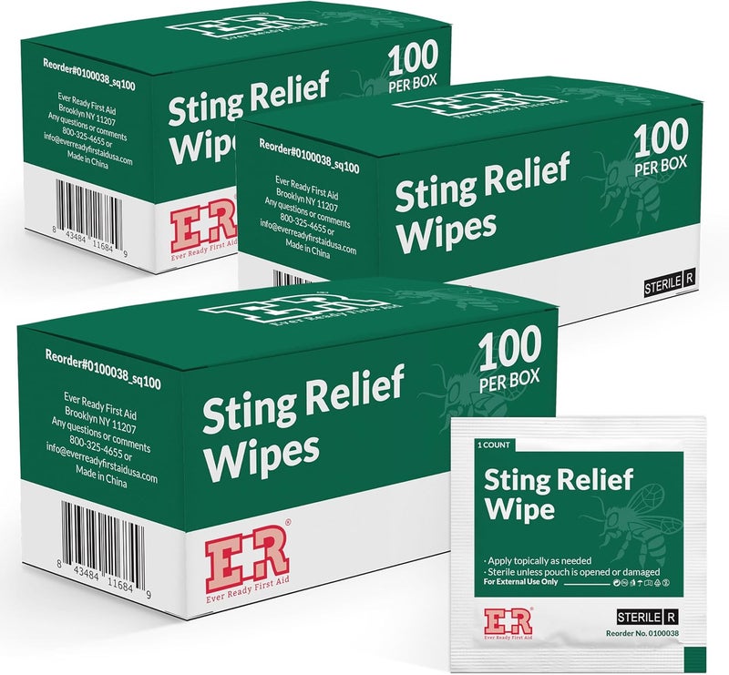 Ever Ready First Aid Sting Relief Wipes, 300 Count - Image 1